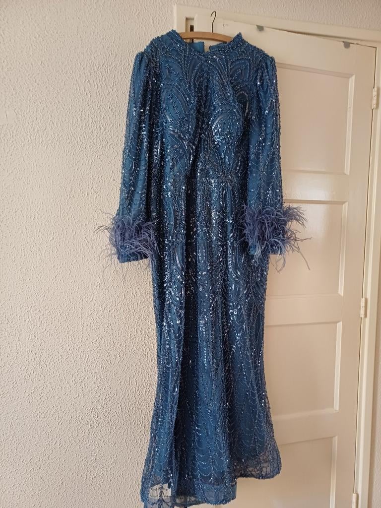 Galajurk/abiye, Galajurk, Blauw, Maat 46/48 (XL) of groter, Ophalen of Verzenden