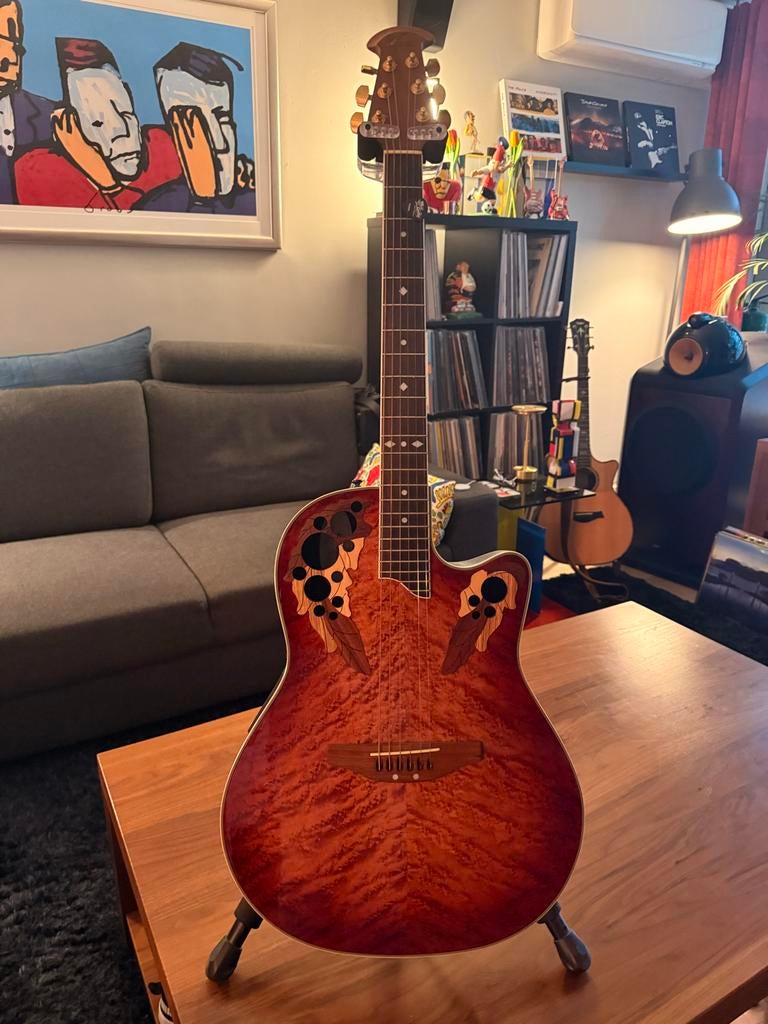 Ovation C268 Celebrity Deluxe akoestische gitaar, Ophalen of Verzenden, Gebruikt, Western- of Steelstringgitaar, Met (piezo-)element