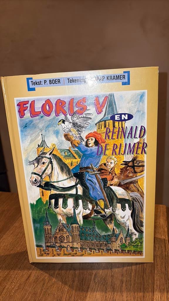KR-6 P Boer - Floris V en Reinald de Rijmer, Gelezen, P. Boer, Eén stripboek, Ophalen of Verzenden