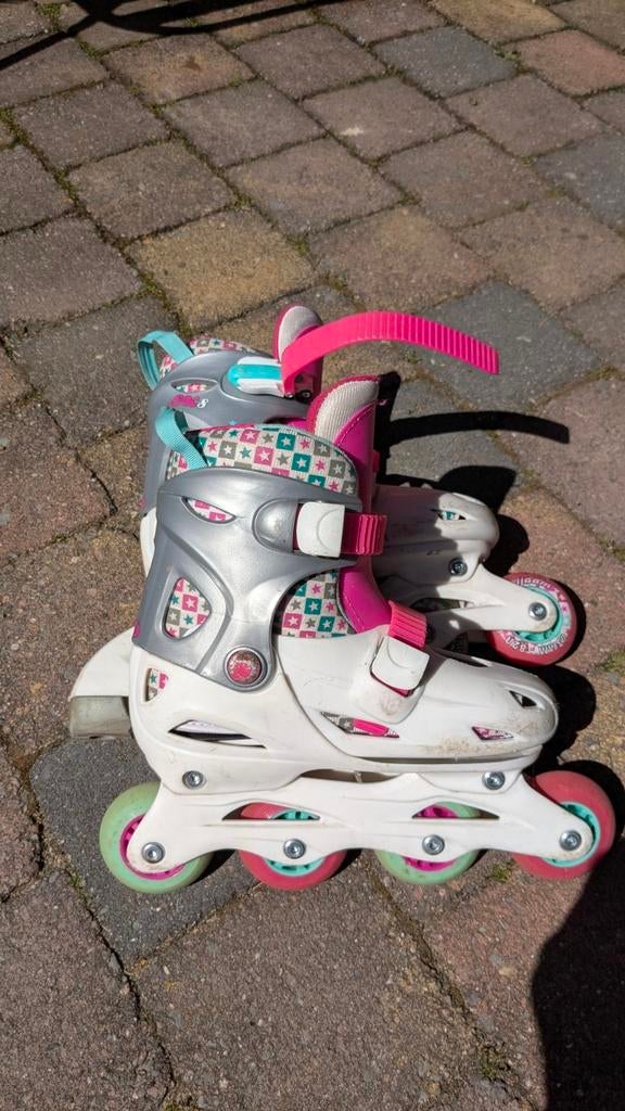 Nijdam Junior verstelbare inline skates maat 34-37, Ophalen, Verstelbaar, Gebruikt, Kinderen