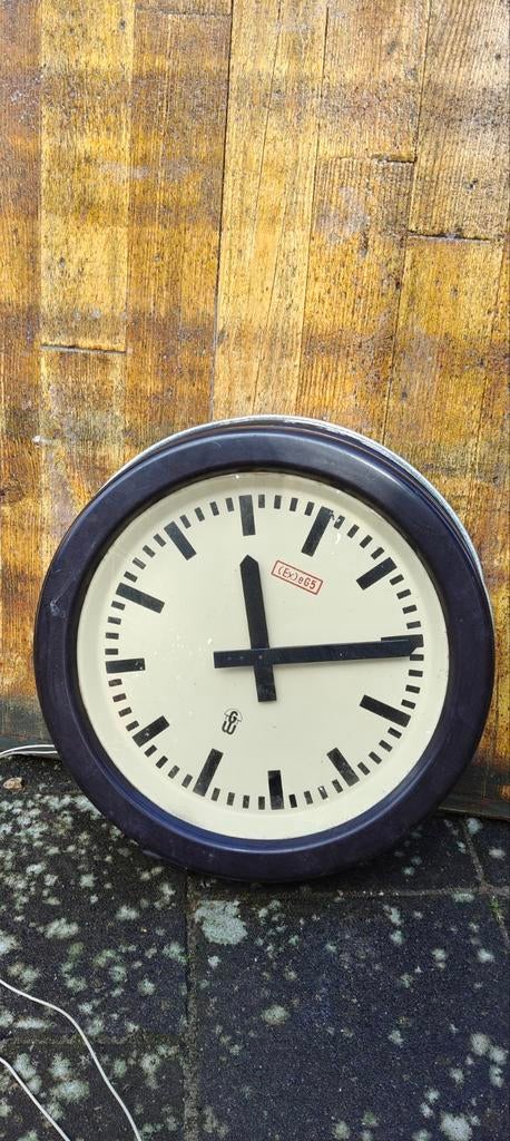 Industriële klok uit DDR tijdperk - Vintage Fabrieksklok, Ophalen of Verzenden