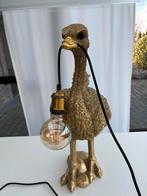 Tafellamp struisvogel goud (polystone), Ophalen, Zo goed als nieuw, Minder dan 50 cm
