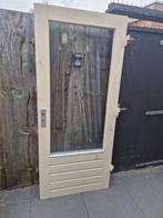 Houten buitendeur. 88x201.5cm. Dubbelglas., Ophalen, Gebruikt, 80 tot 100 cm, Buitendeur