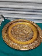 Sierschaal / fruitschaal van hout met houtsnijwerk van bloem, Ophalen of Verzenden, 'T Olde Gre-j, Info@toldegrej.nl, Endepoelstraat 20f Didam