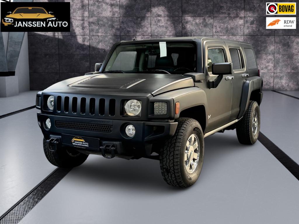 Hummer H3 3.5 Executive | Schuifdak | Navigatie | DAB | Lede, Auto's, Hummer, Automaat, Gebruikt, Zwart, Zwart