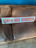 Vintage Emaille Bord "Roken Hier Verboden", Ophalen