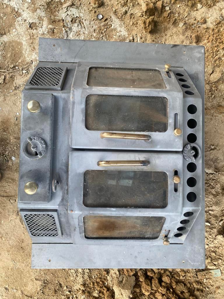 Houtkachel met ventilators, Gebruikt, Houtkachel, Ophalen of Verzenden, Vrijstaand