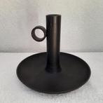 kandelaar zwart metaal, Zwart, Ophalen of Verzenden, Zo goed als nieuw, Metaal