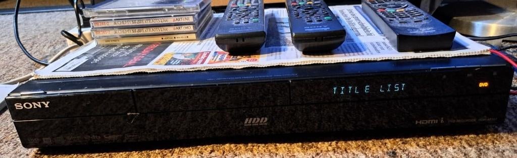 Sony RDR-AT107 CD/DVD Recorder met HDD + HDMI, Ophalen, Gebruikt, Harddiskrecorder, Met dvd-recorder