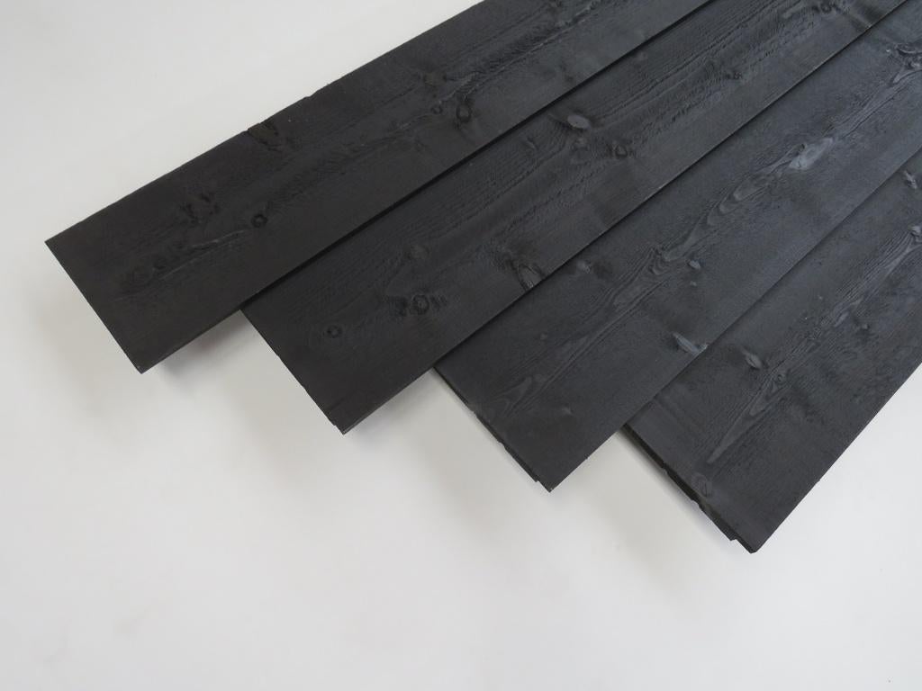 Zweeds Rabat Douglas, Zwart geverfd en Thermowood, Ophalen, Nieuw, Hout, 3 tot 6 meter