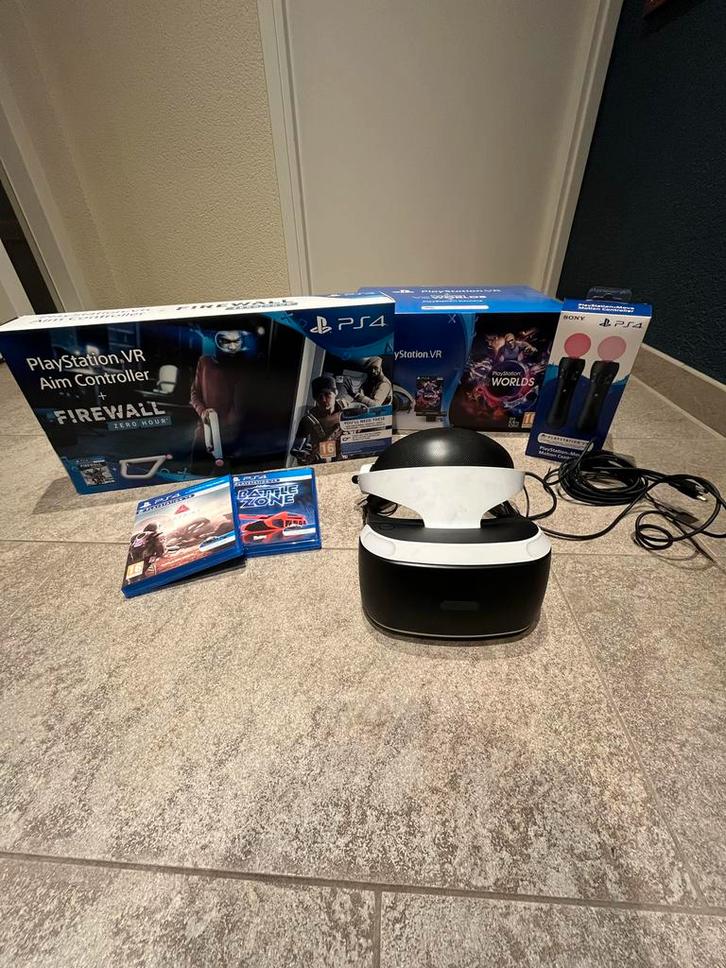 PlayStation VR Bundel + extra’s, Spelcomputers en Games, Virtual Reality, Gebruikt, Sony PlayStation, Ophalen