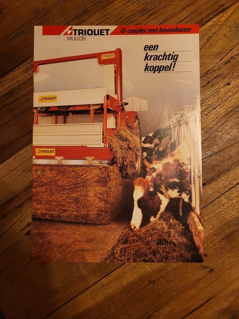 tractor folder Trioliet MULLOS U snijder, Boeken, Catalogussen en Folders, Ophalen of Verzenden, Zo goed als nieuw