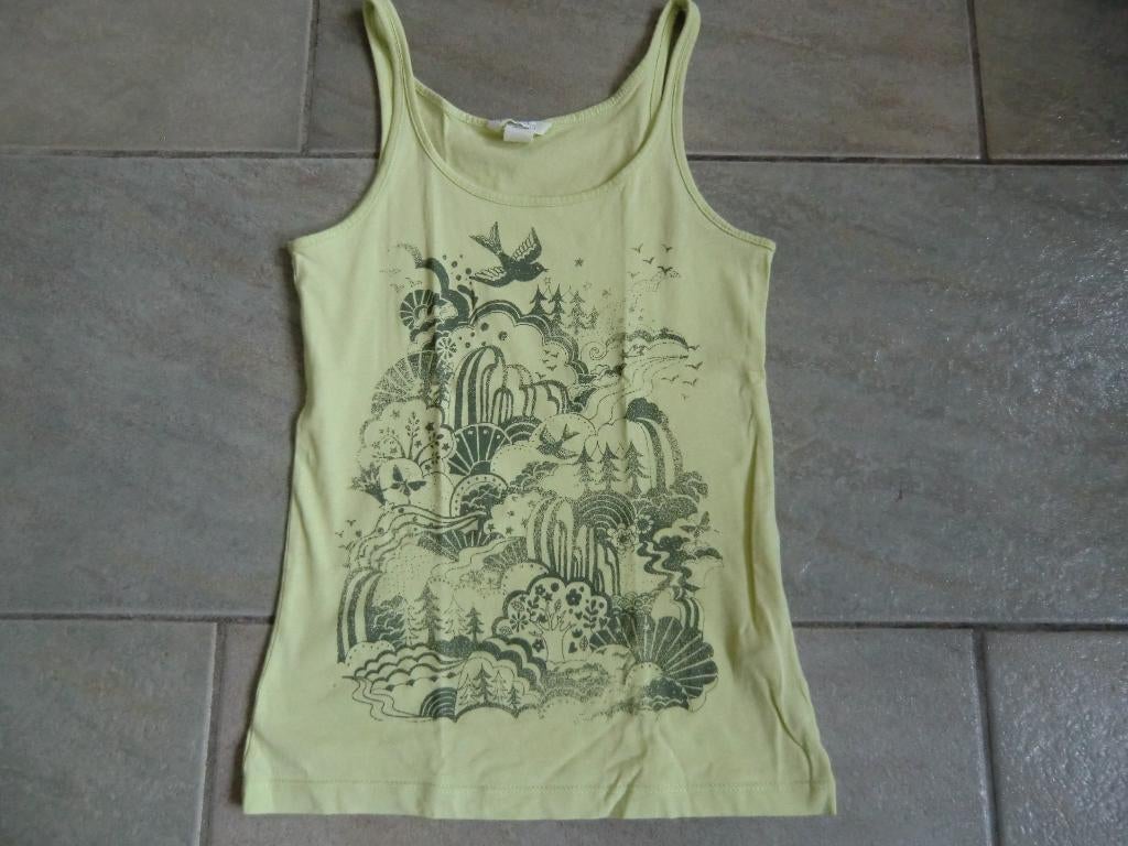 Leuk bedrukt groen zomerhemdje van H en M, Kinderen en Baby's, Kinderkleding | Maat 170, Meisje, H&M, Ophalen of Verzenden, Zo goed als nieuw