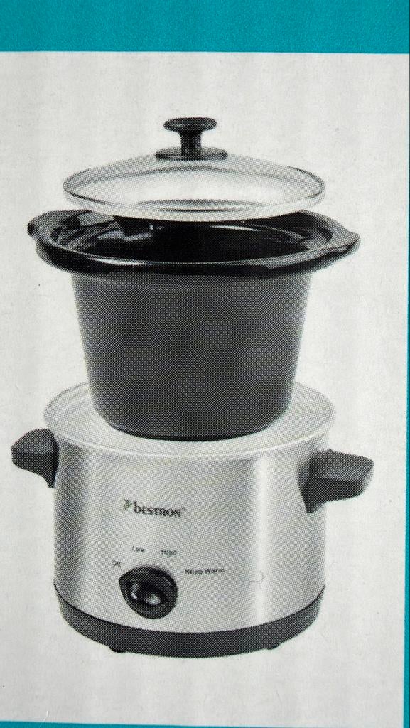 Bestron slowcooker 1,5 liter, Witgoed en Apparatuur, Slowcookers, Ophalen of Verzenden, Gebruikt