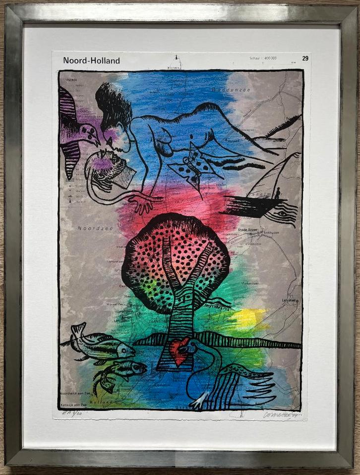 Corneille (1922-2010) -Noord-Holland (2004), Antiek en Kunst, Kunst | Litho's en Zeefdrukken, Ophalen of Verzenden