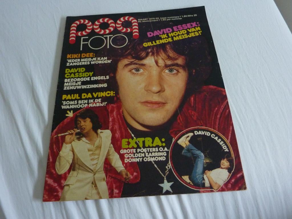 POPFOTO 1975-D CASSIDY-D ESSEX-R DE NIJS-TEACH-IN-WALLY TAX, Verzamelen, Verzenden, 1960 tot 1980, Tijdschrift