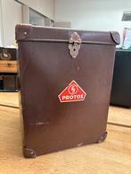 Vintage Brocante Protos Koffer - Bruin, Ophalen of Verzenden