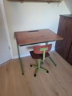 Vintage kinderbureau met stoel, Ophalen, Gebruikt, Tafel(s) en Stoel(en)