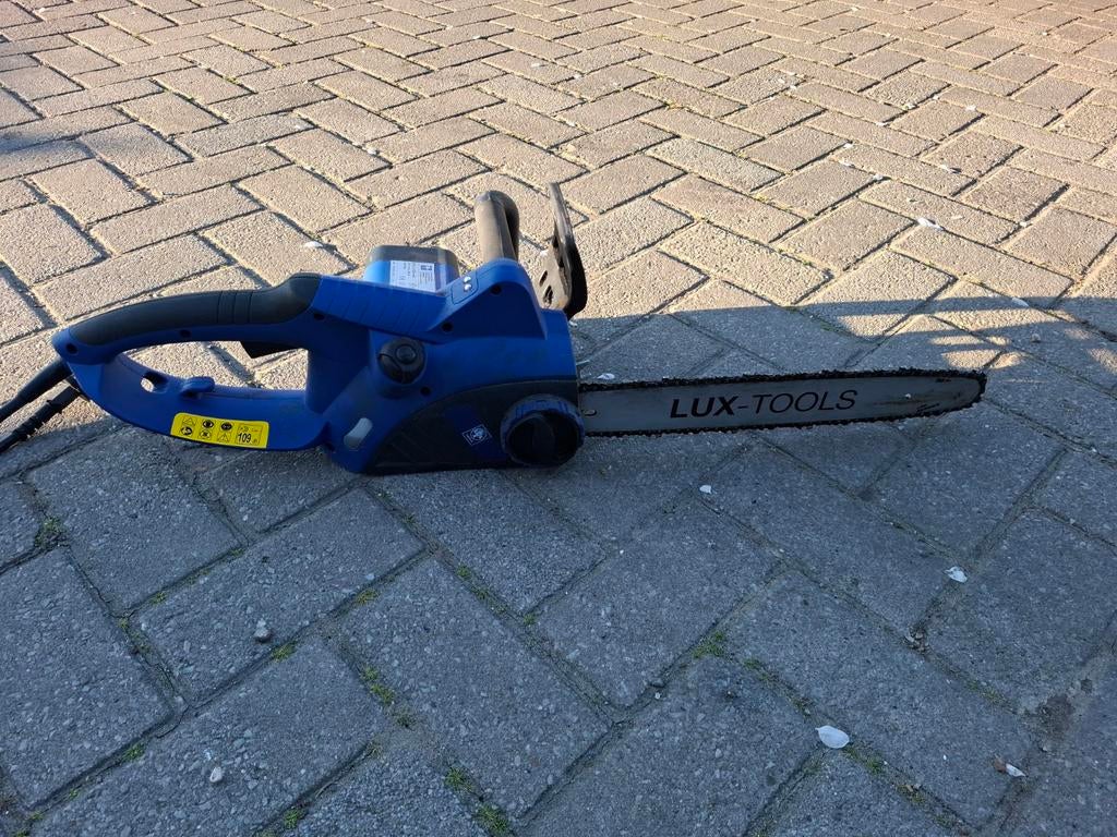 Lux-Tools elektrische kettingzaag - Gebruikt, Ophalen, Tuingereedschap, Zaagmachine, Tuin