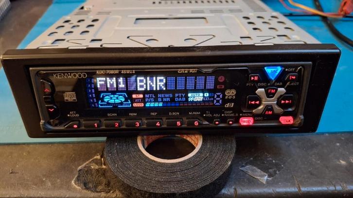 Kenwood KDC-7080R radio/cd MASK Bluetooth modificatie, Auto diversen, Autoradio's, Zo goed als nieuw, Ophalen