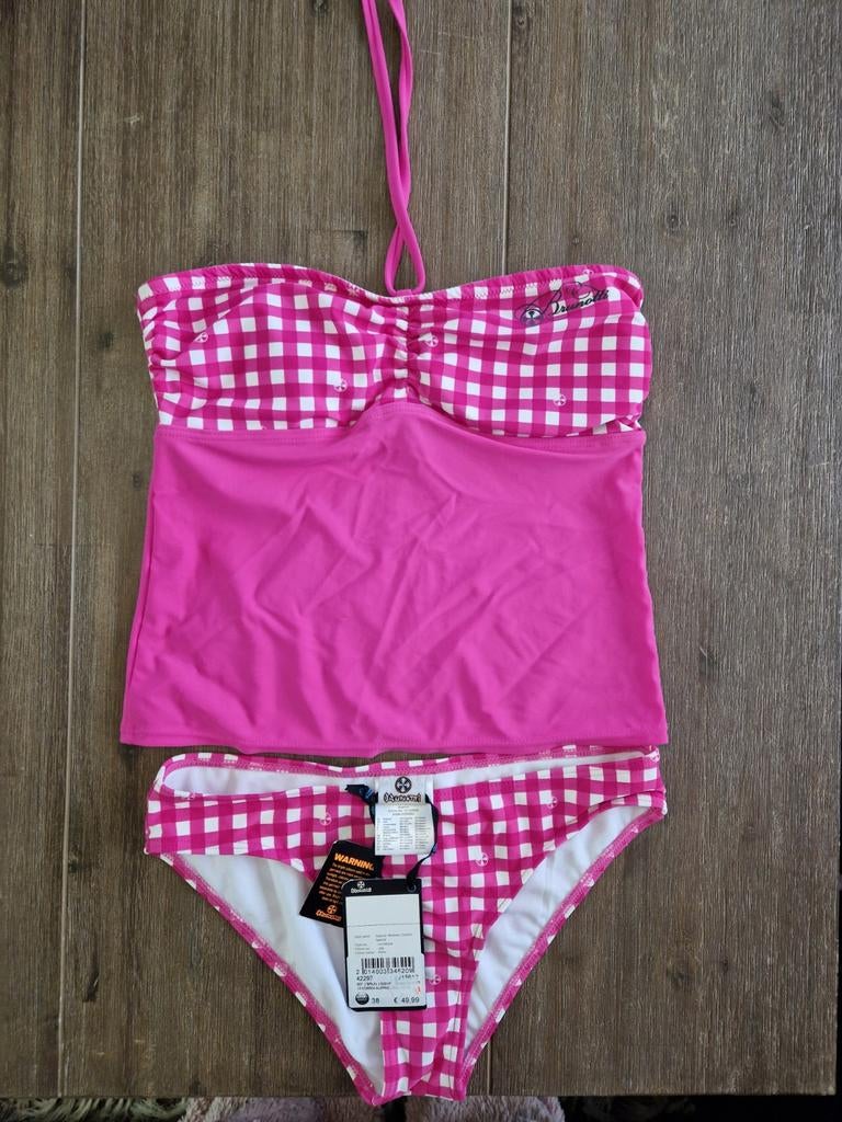 Brunotti Tankini Roze/Wit Geruit - Nieuw met kaartje, Nieuw, Ophalen of Verzenden, Brunotti, Roze