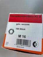 Moeren M16, ca 100 stuks, Ophalen of Verzenden, Bouten of Moeren