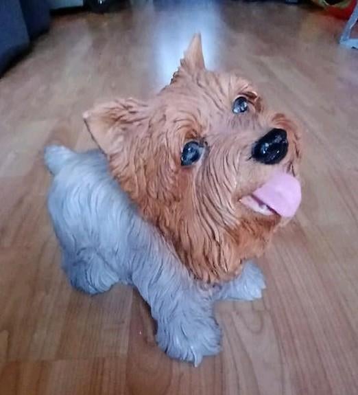 Yorkshire Terriër beeldje polyresin, Ophalen of Verzenden