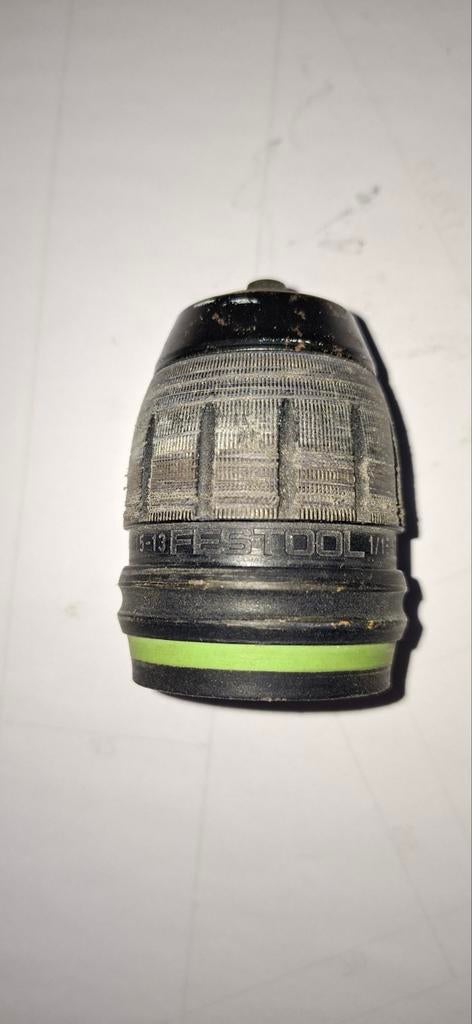 Kleine Festool snelspanboorkop, Ophalen, Gebruikt