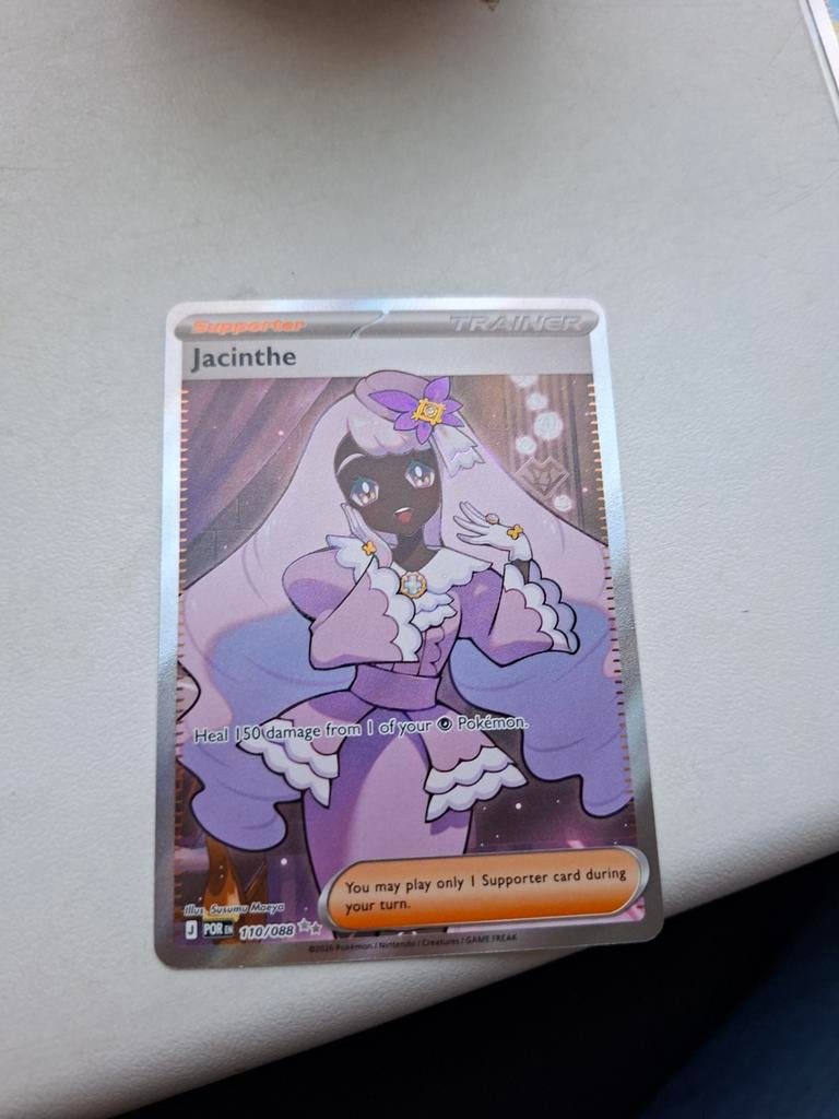 Jacinthe Full Art Trainer Kaart Perfect Order, Ophalen of Verzenden, Zo goed als nieuw, Losse kaart, Foil