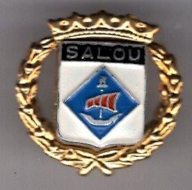 Salou met zeilboot stads PIN ( BLAD6_636 ), Verzamelen, Verzenden, Zo goed als nieuw, Stad of Land, Speldje of Pin