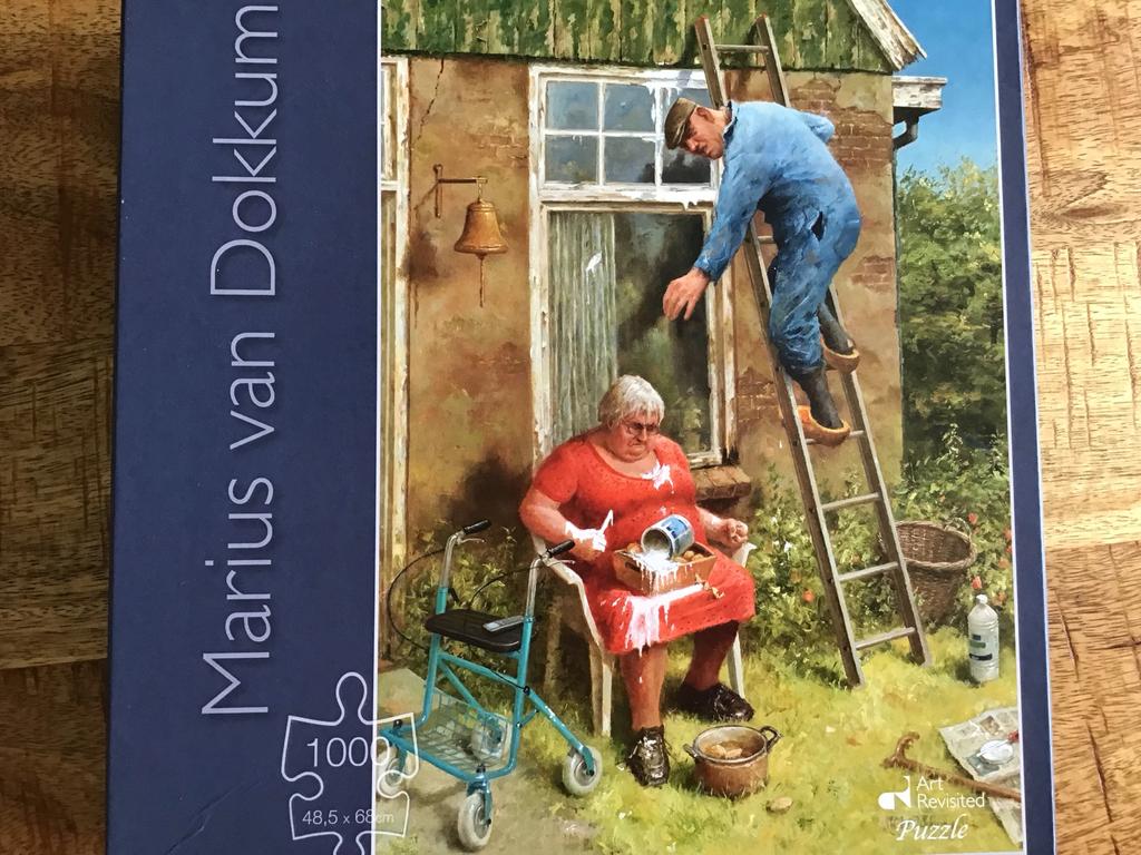 Marius van Dokkum Legpuzzel - De Schilder - 1000 stukjes, Hobby en Vrije tijd, Ophalen, 500 t/m 1500 stukjes, Zo goed als nieuw
