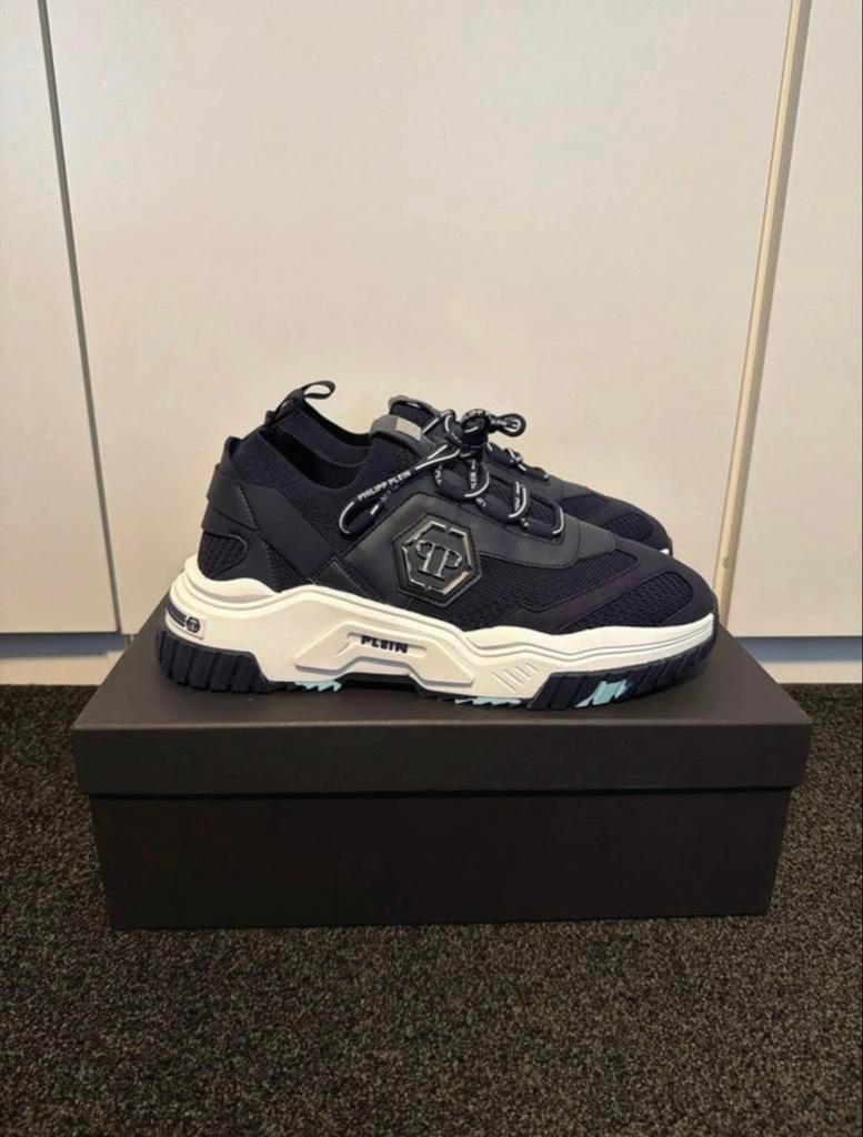 Phillip Plein Sneakers - Stijlvolle Herenschoenen, Ophalen of Verzenden, Nieuw, Blauw, Sneakers of Gympen