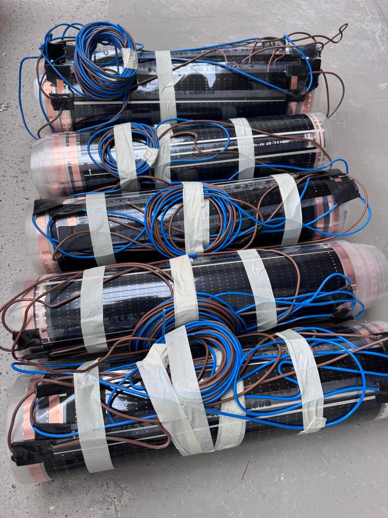 Elektrische vloerverwarming circa 37m2, Doe-het-zelf en Verbouw, Verwarming en Radiatoren, Ophalen, Minder dan 30 cm, Overige typen