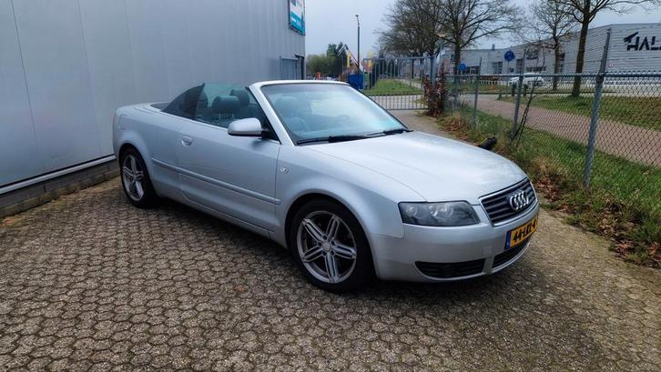 Audi A4 Cabrio 2003 Grijs, Auto's, Audi, Bedrijf, Te koop, A4, ABS, Airbags, Airconditioning, Alarm, Boordcomputer, Centrale vergrendeling