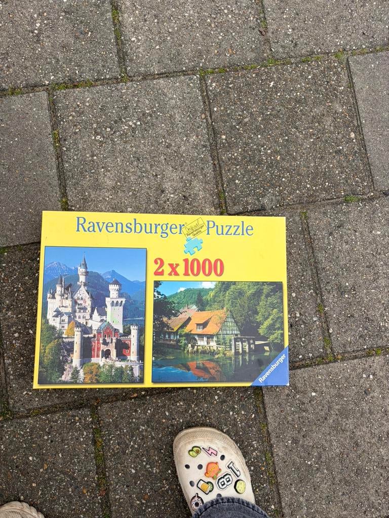 Ravensburger 2 x 1000 stukjes leg puzzel, Ophalen of Verzenden, Zo goed als nieuw