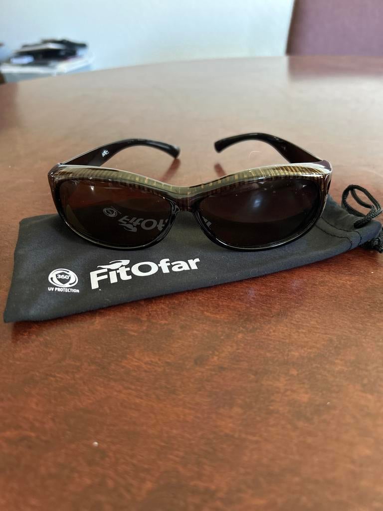 FitOfar Zonnebril met UV-bescherming, Overige merken, Zonnebril, Zwart, Ophalen of Verzenden