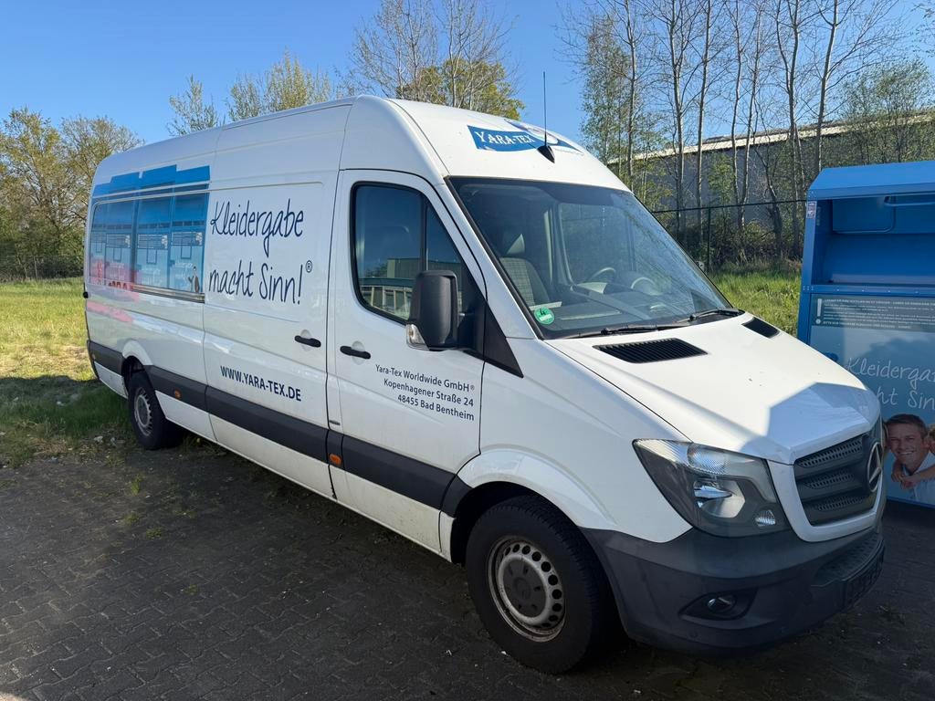 Mercedes- Benz Sprinter MAXI Lang 2.1 314 AIRCO NAVI, Auto's, Bestelauto's, Euro 6, 143 pk, Wit, Mercedes-Benz