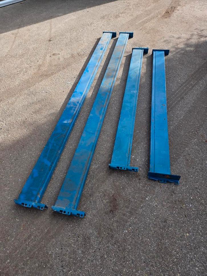 Gebruikte liggers voor stelling - diverse lengtes, Doe-het-zelf en Verbouw, Overige Doe-het-zelf en Verbouw, Gebruikt, Ophalen