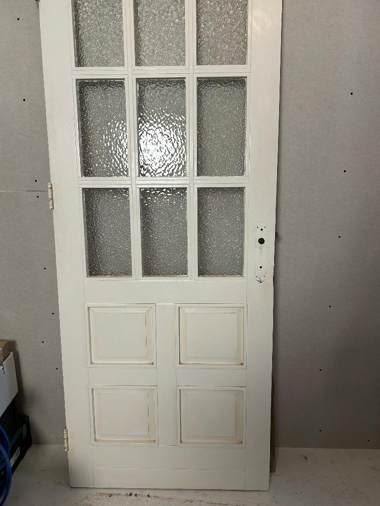 Hardhouten deur, Doe-het-zelf en Verbouw, Deuren en Horren, Ophalen, Gebruikt, 80 tot 100 cm, Binnendeur