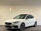 Seat Leon 1.5 eTSI FR Launch Pano|Keyless|Sfeer|Dodehoek|VOL, Auto's, Seat, 4 cilinders, 150 pk, Leder en Stof, Wit
