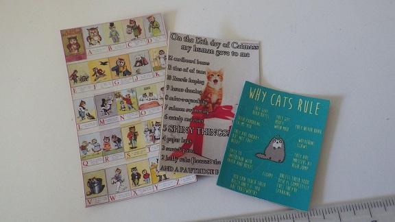 Poppenhuis: Katten Posters, Verzamelen, Poppenhuizen en Toebehoren, Nieuw, Poppenhuis, Ophalen of Verzenden