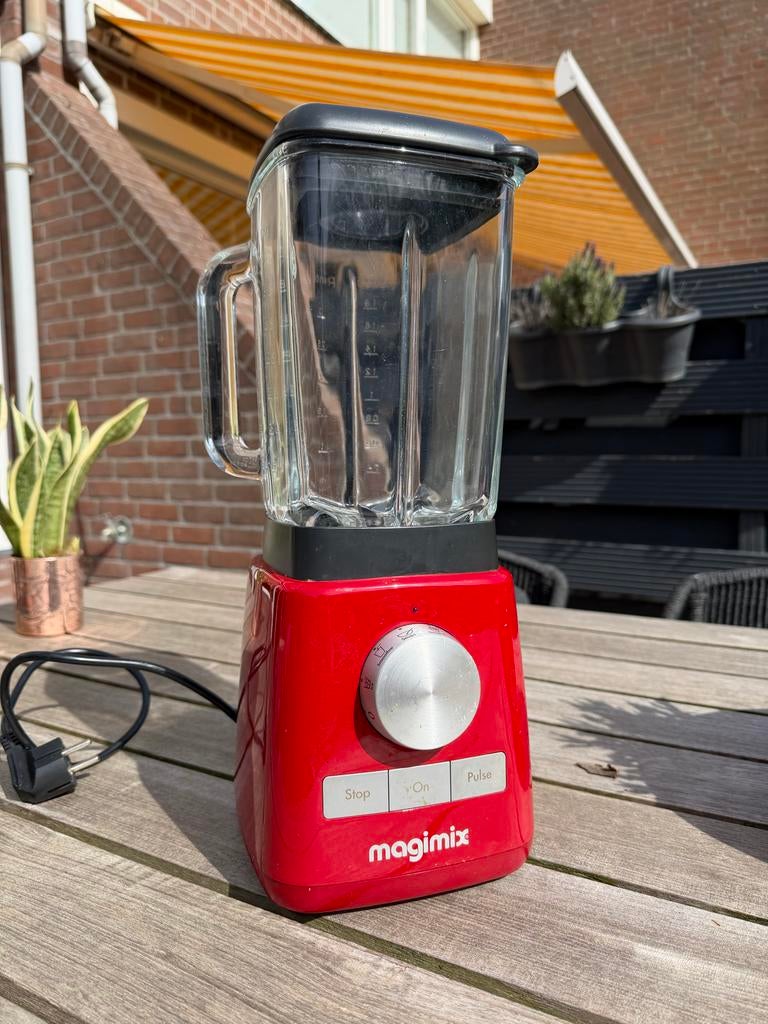 Magimix Blender Rood 1200W - Krachtige Keukenmachine, Witgoed en Apparatuur, Ophalen of Verzenden, Gebruikt, Blender