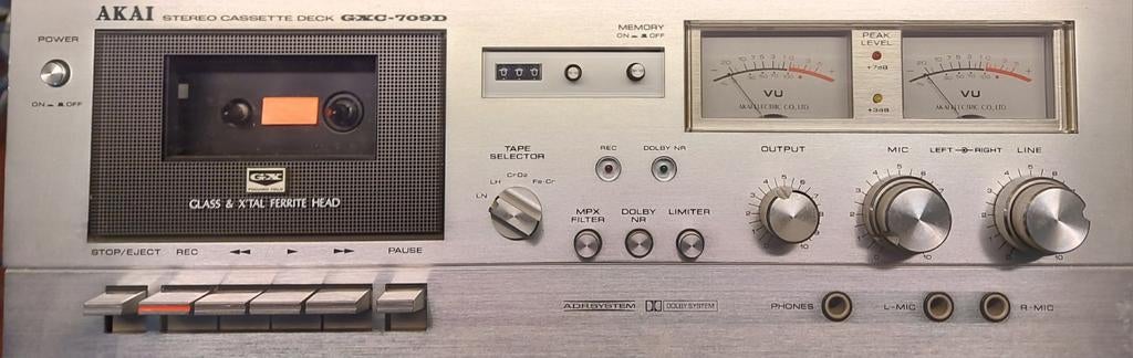Akai deck GXC-709D, Audio, Tv en Foto, Cassettedecks, Ophalen of Verzenden, Akai