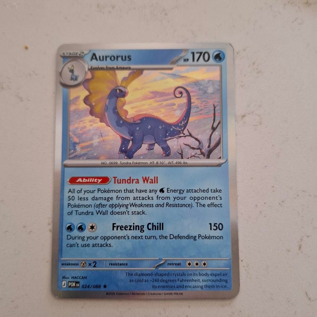 Pokémon kaart Aurorus 024/088, Ophalen of Verzenden