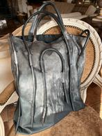 Paducei tas bijzondere design tas zwart met grijs leer, Ophalen of Verzenden, Zo goed als nieuw, Zwart, Handtas