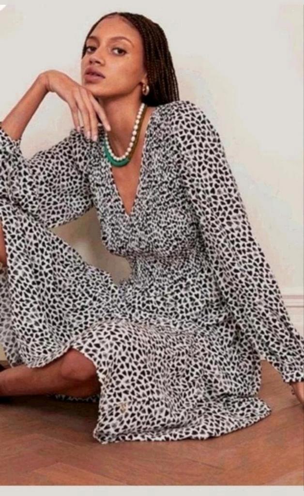 Fabienne Chapot Coraline jurk maat 42 *nieuw *, Kleding | Dames, Jurken, Nieuw, Maat 42/44 (L), Zwart, Onder de knie, Ophalen of Verzenden