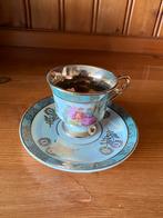 Vintage Versailles Theekopje met Schotel - Parelmoer Glans, Ophalen of Verzenden