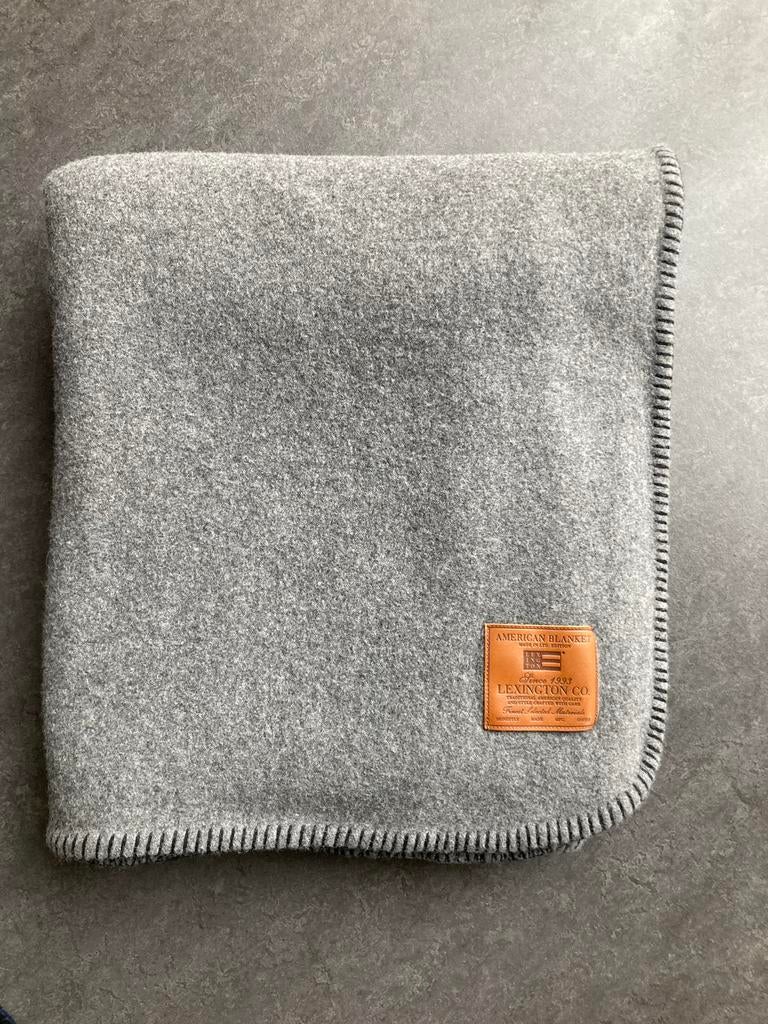Lexington 100% wollen deken made in Italy, Ophalen of Verzenden, Zo goed als nieuw