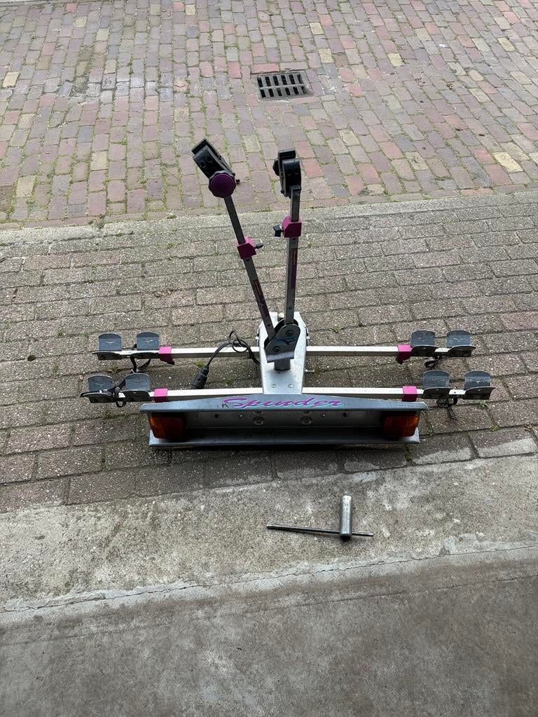 Spinder fietsendrager elektrische fietsen en mountainbike, Ophalen, Gebruikt, Elektrische fiets, 2 fietsen