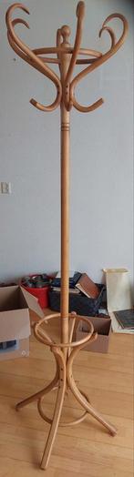 Vintage staande kapstok, Thonet style, gebogen berkenhout., Ophalen, Gebruikt, Staande kapstok, 150 tot 200 cm
